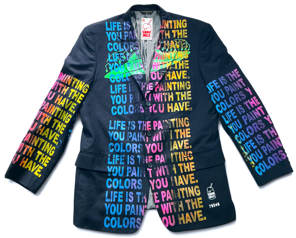 The Life Is The Painting You Paint With The Colors You Have Blazer (Size 42R)