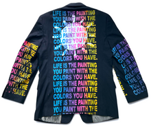 Load image into Gallery viewer, The Life Is The Painting You Paint With The Colors You Have Blazer (Size 42R)

