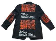 Load image into Gallery viewer, Words Hold Power Blazer (Size 46R)
