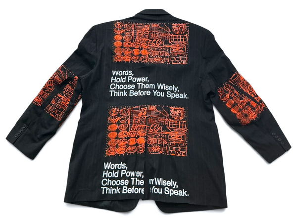 Words Hold Power Blazer (Size 46R)
