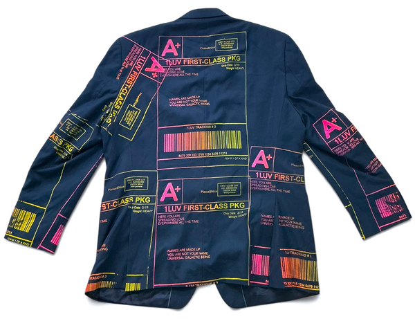 Positive Shipping Label Blazer (Size 48L)