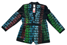 Load image into Gallery viewer, Life Is The Painting You Paint Blazer (Size Women’s 12)
