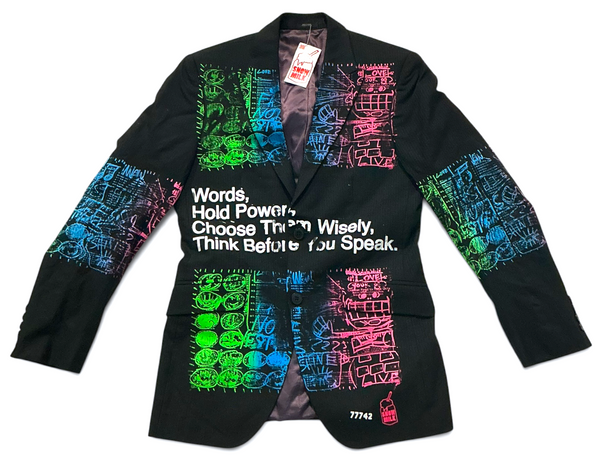 Words Hold Power Blazer (Size 36R)