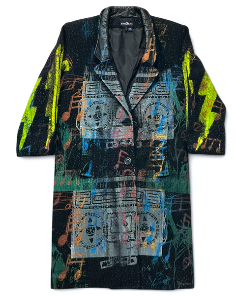 Music Notes Overcoat (Size Women's 6)