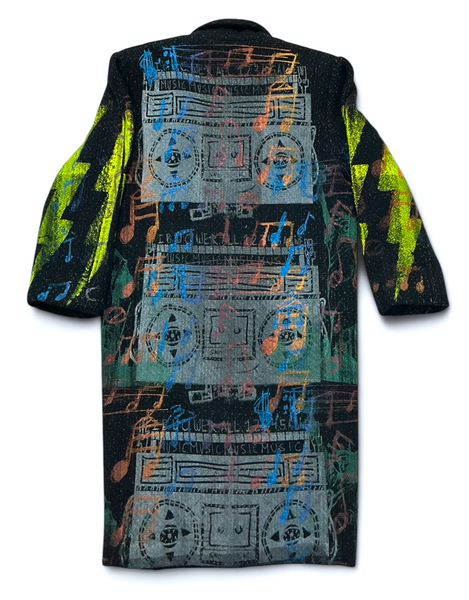 Music Notes Overcoat (Size Women's 6)