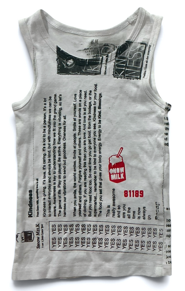 Snow Milk Kindness Tank Top (Size Toddler 2T)