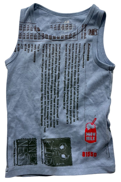 Snow Milk Kindness Tank Top (Toddler Size 2T)