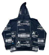 Load image into Gallery viewer, Positive Shipping Label Hoodie (Size XL)
