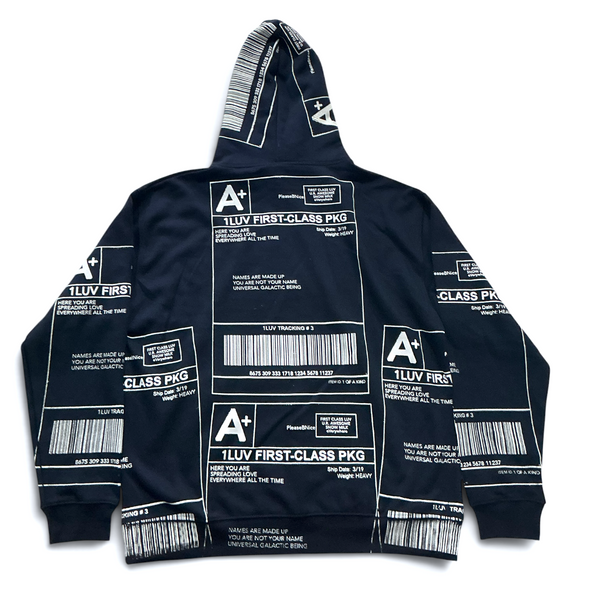 Positive Shipping Label Hoodie (Size XL)