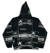 Load image into Gallery viewer, Positive Shipping Label Hoodie (Size Medium)
