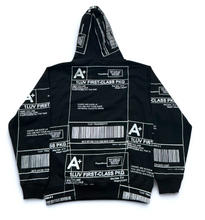 Load image into Gallery viewer, Positive Shipping Label Hoodie (Size Medium)
