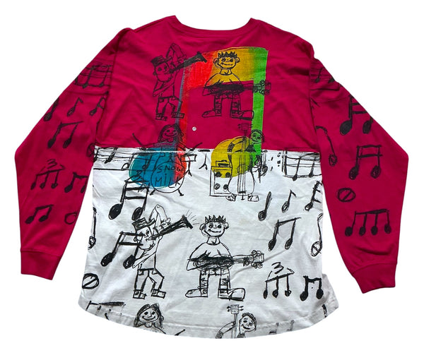 Music Notes Long Sleeve (Size Small)