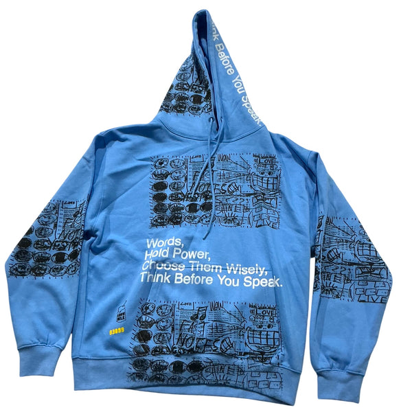 Words Hold Power Hoodie (Size Large)