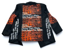 Load image into Gallery viewer, Words Hold Power Blazer (Size Medium)
