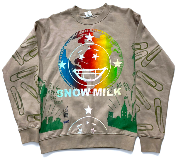 Snow Milk Kindness Crewneck (Size Small)