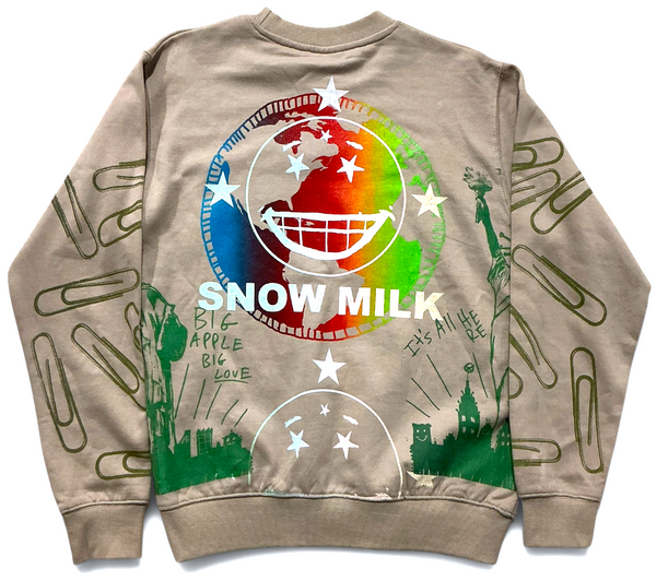 Snow Milk Kindness Crewneck (Size Small)
