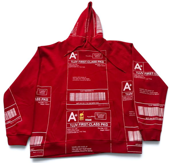 Positive Shipping Label Hoodie (Size 2XL)