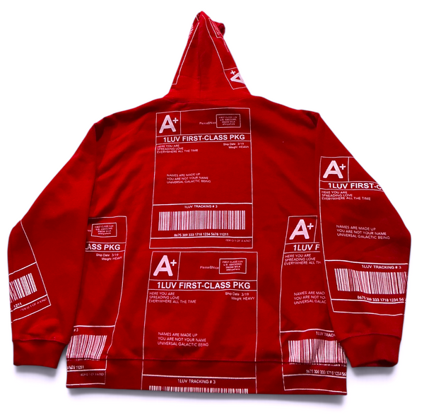 Positive Shipping Label Hoodie (Size 2XL)