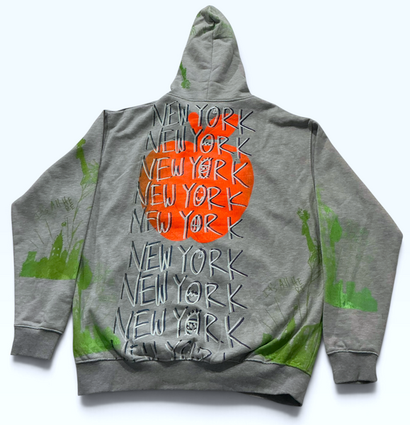 Big Apple Big Love Zip Up Hoodie (Size 2XL)