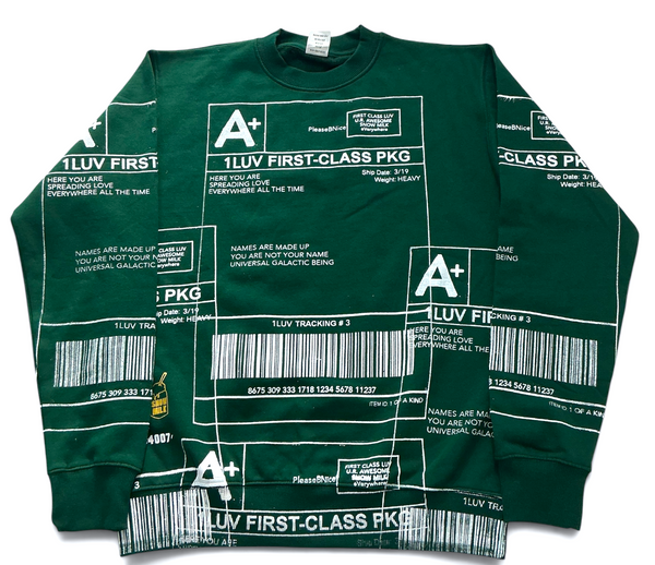 Positive Shipping Label Crewneck (Size Small)