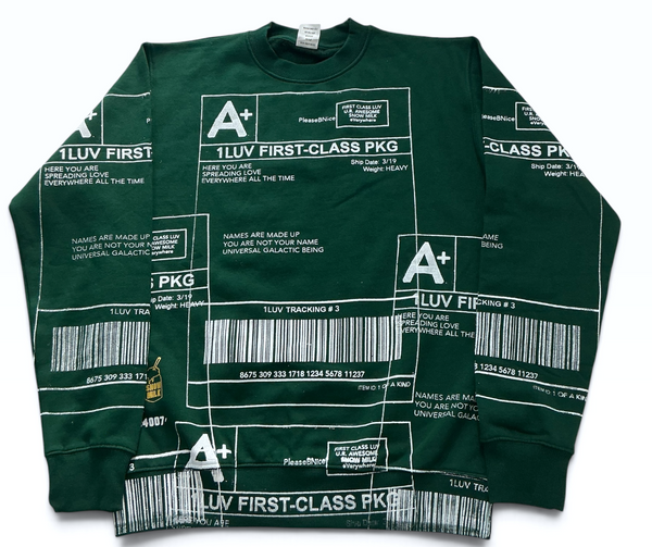 Positive Shipping Label Crewneck (Size Small)