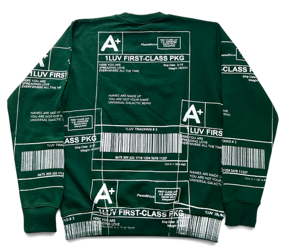 Positive Shipping Label Crewneck (Size Small)