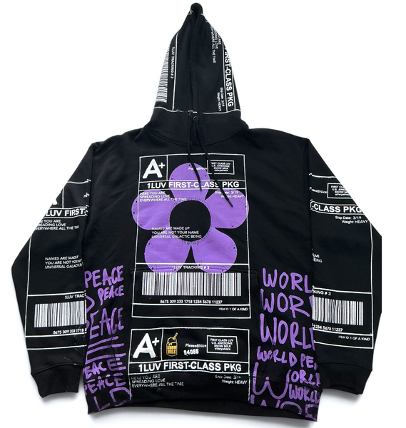 Positive Shipping Label Hoodie (Size XL)