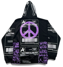 Load image into Gallery viewer, Positive Shipping Label Hoodie (Size XL)
