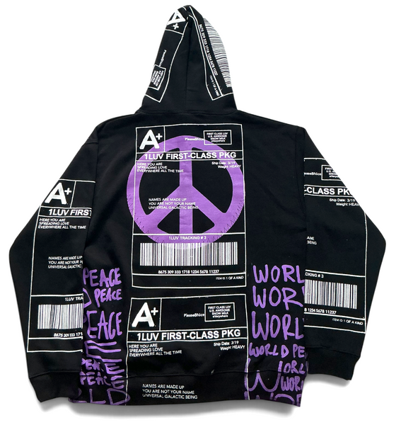 Positive Shipping Label Hoodie (Size XL)