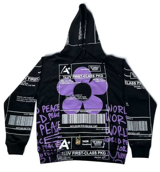 Positive Shipping Label Hoodie (Size Medium)