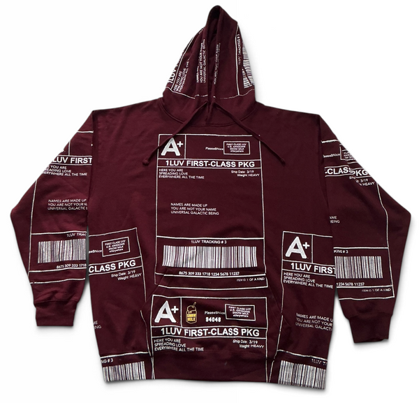 Positive Shipping Label Hoodie (Size XL)