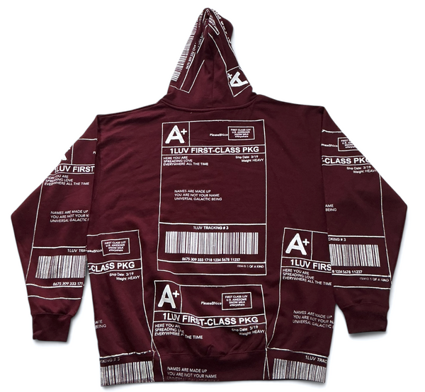Positive Shipping Label Hoodie (Size XL)