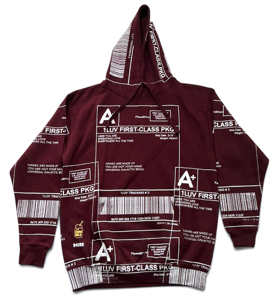 Positive Shipping Label Hoodie (Size Medium)
