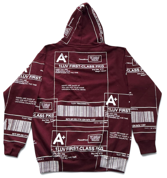 Positive Shipping Label Hoodie (Size Medium)