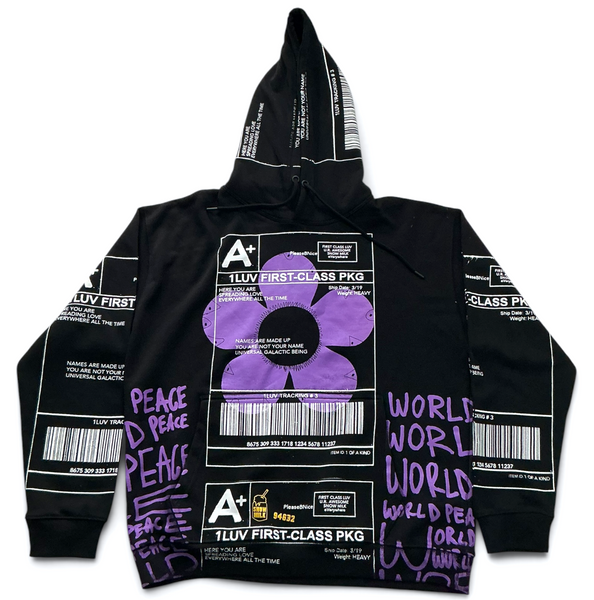 Positive Shipping Label Hoodie (Size XL)