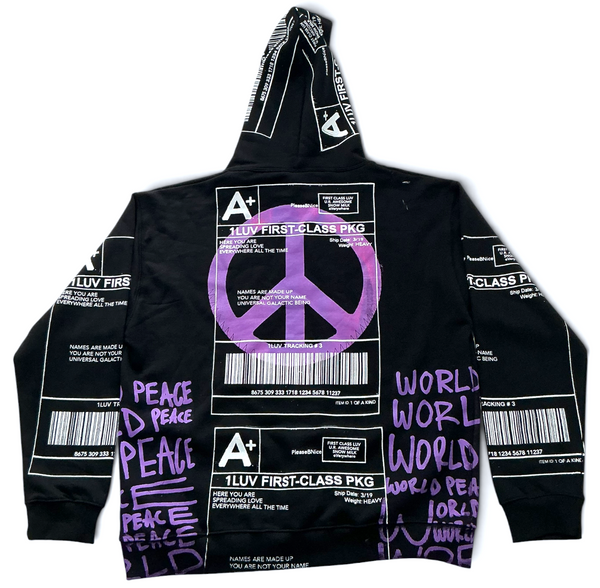 Positive Shipping Label Hoodie (Size XL)