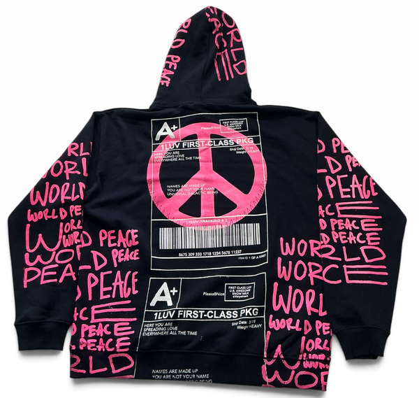 Positive Shipping Label Hoodie (Size XL)