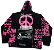 Load image into Gallery viewer, Positive Shipping Label Hoodie (Size 2XL)
