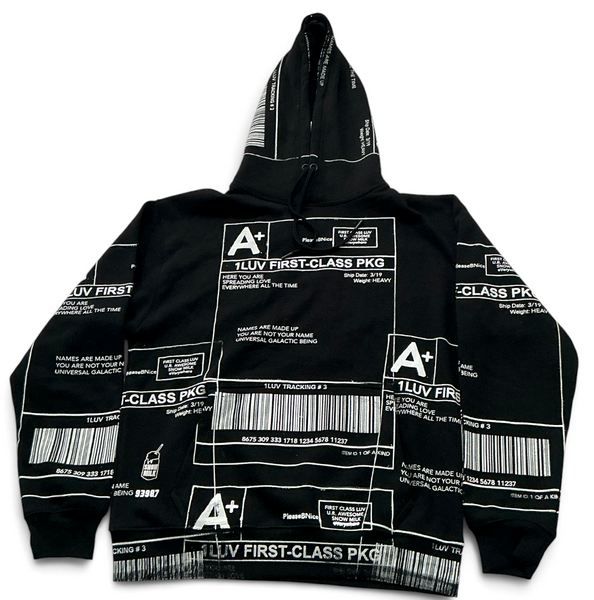 Positive Shipping Label Hoodie (Size Medium)