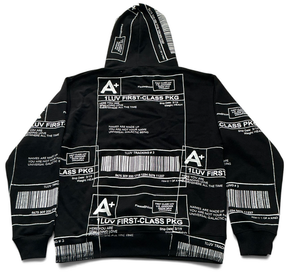 Positive Shipping Label Hoodie (Size Medium)