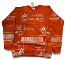 Load image into Gallery viewer, Positive Shipping Label Crewneck (Size XS)
