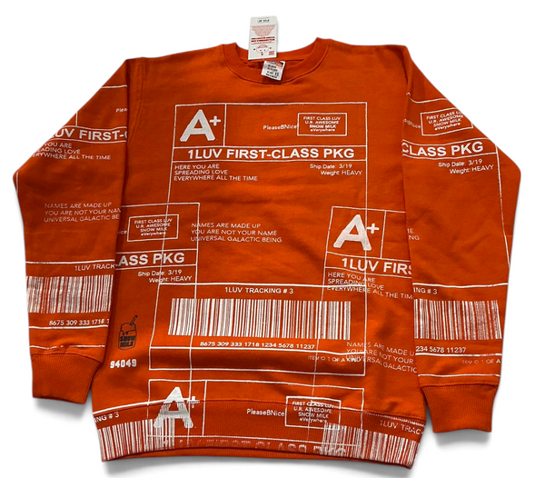 Positive Shipping Label Crewneck (Size XS)