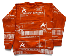 Load image into Gallery viewer, Positive Shipping Label Crewneck (Size XS)
