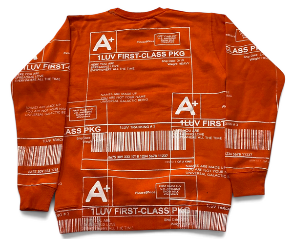 Positive Shipping Label Crewneck (Size XS)