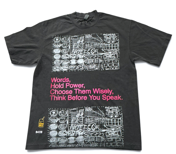 Words Hold Power 6.5oz Tee (Size Medium)