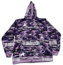 Load image into Gallery viewer, Positive Shipping Label Zip Up Hoodie (Size Large)

