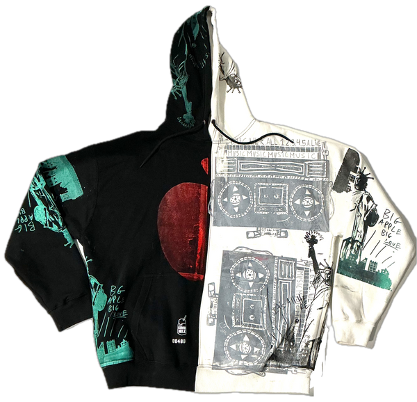 Still Listening Split Color Hoodie (Size 3XL)