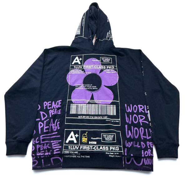 Positive Shipping Label Hoodie (Size XL)
