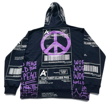 Load image into Gallery viewer, Positive Shipping Label Hoodie (Size XL)
