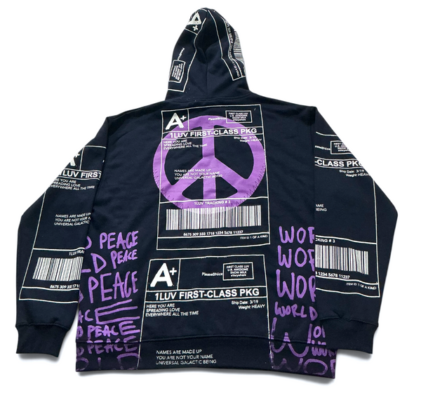 Positive Shipping Label Hoodie (Size XL)